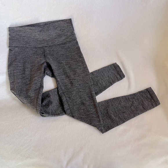Lululemon Wunder Under High Rise Tight 28” Black Heathered Size 6 - Picture 1 of 13